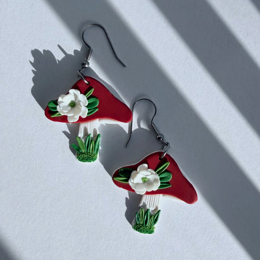 Ida Earrings — Mushroom Bloom