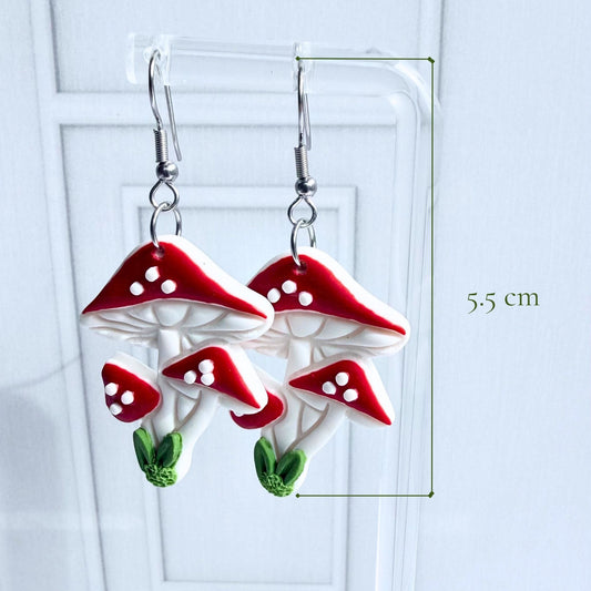 Nora Earrings — Mushroom Grove