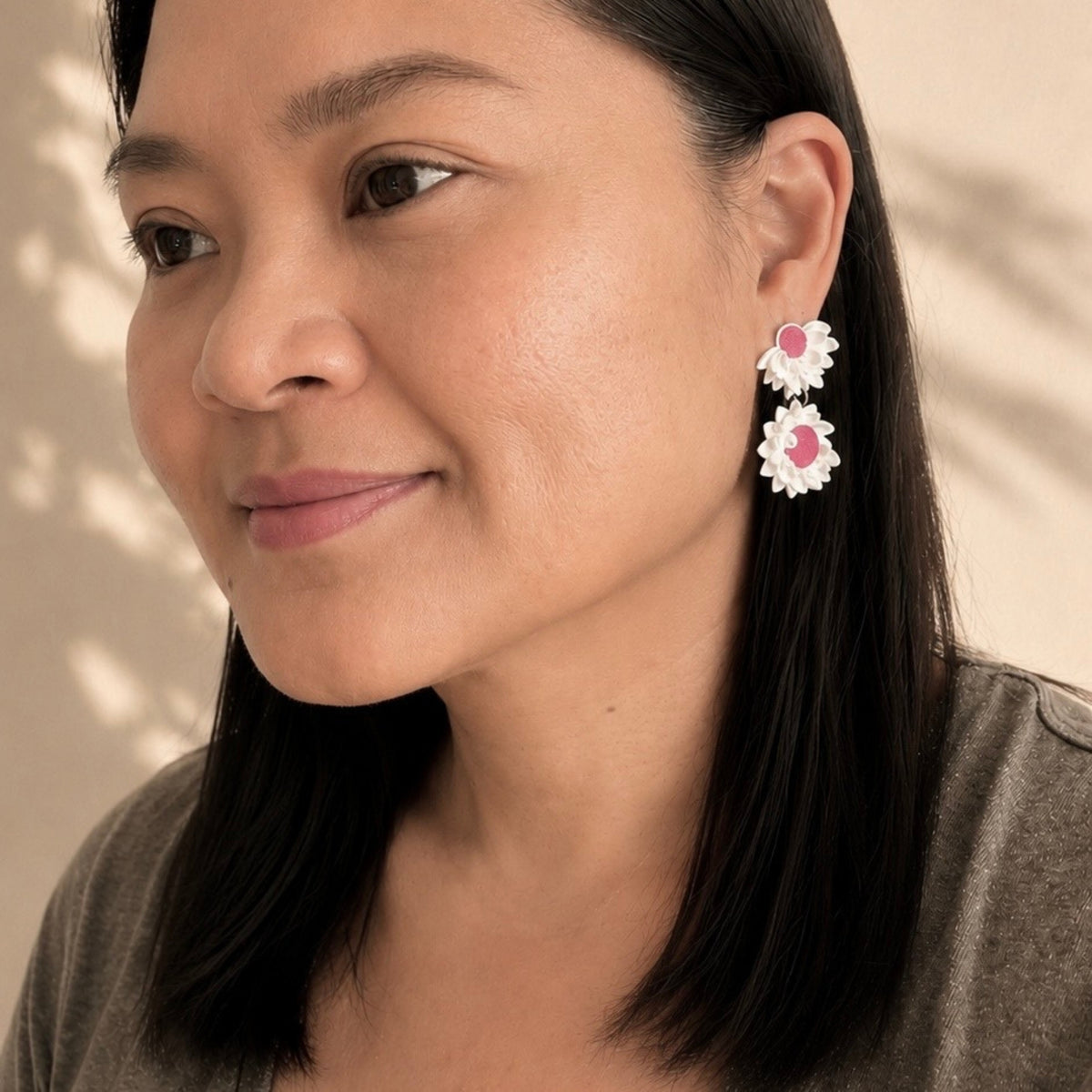 Chamomile Earrings — Stud Drop