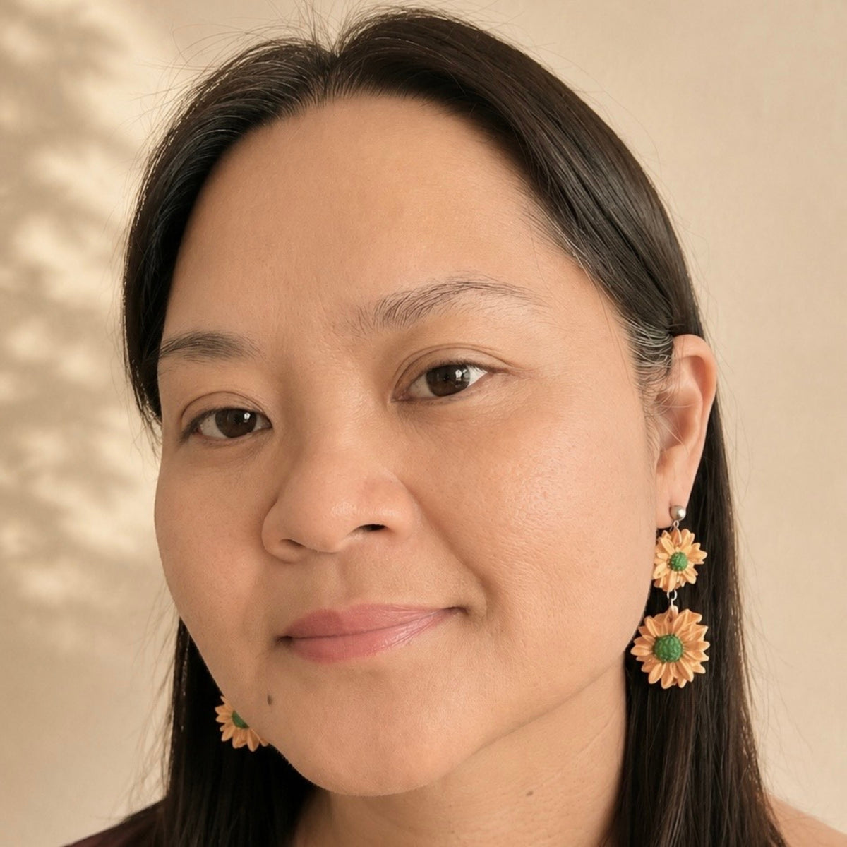 Daisy Earrings — Double Bloom